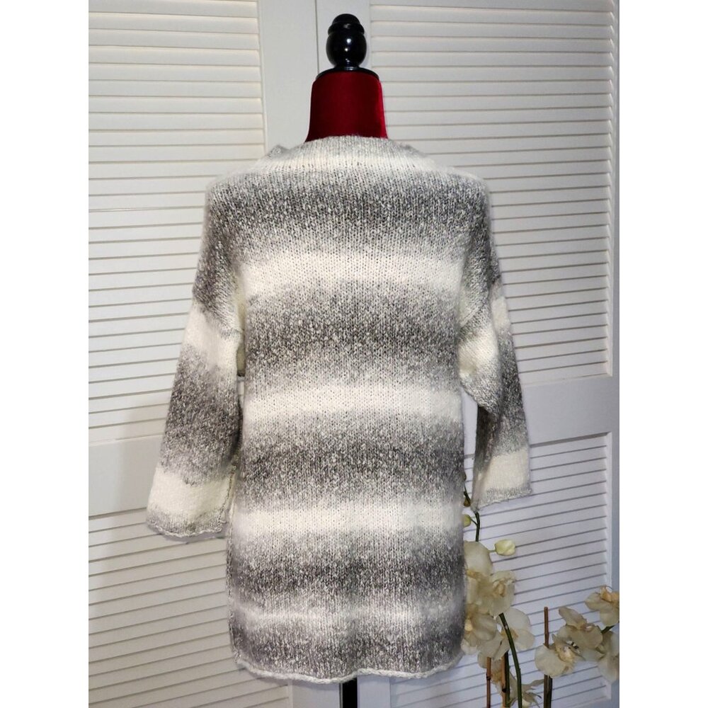 Tommy Bahama Women's Beige Shipley Porcini 3/4 Sleeve Ombré Sweater Sz M 912 - Picture 4 of 9